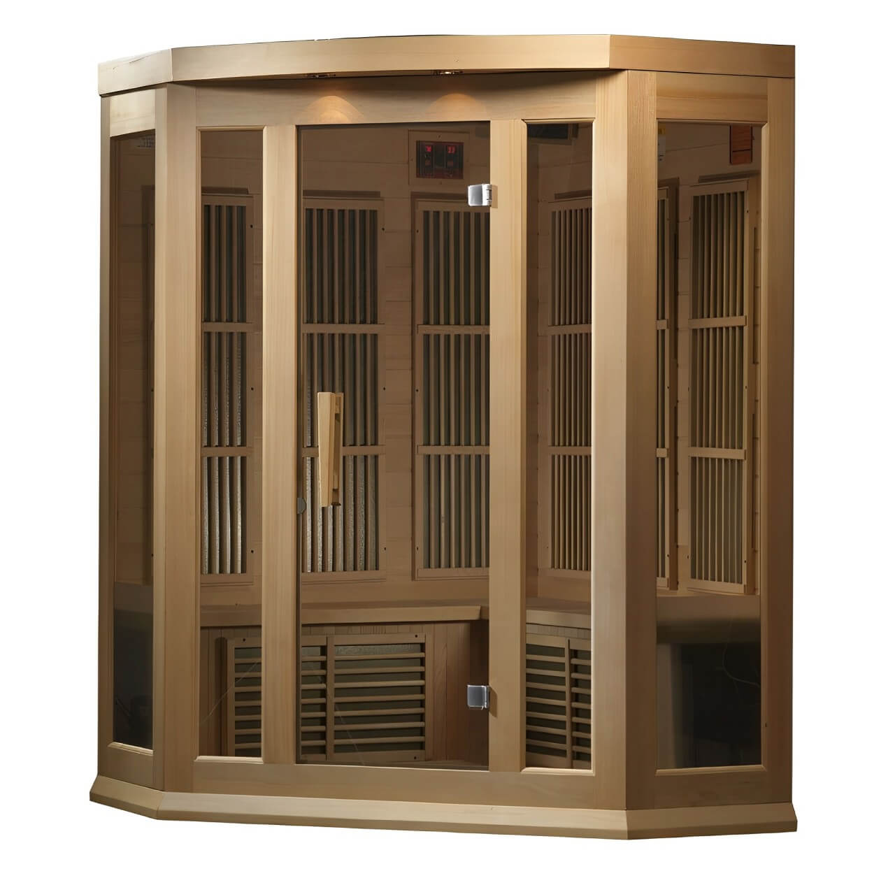 Maxxus 3-Person Low EMF FAR Infrared Corner Sauna MX-K356-01 product image