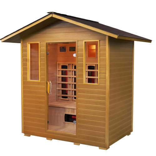 Sunray Cayenne 4-Person Outdoor Infrared Sauna w/ Ceramic Heaters product image