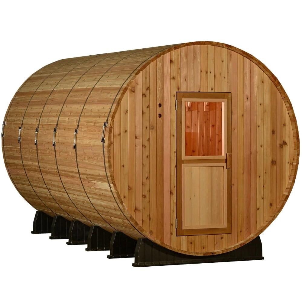 Almost Heaven Shenandoah 4-6 Person Barrel Sauna, 7x10 ft. w/ Changing Room product image