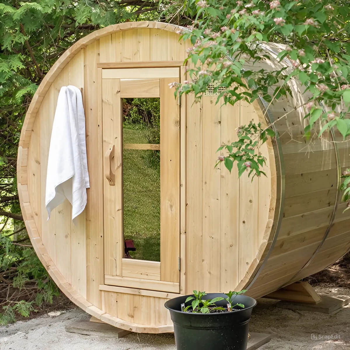 Dundalk Leisurecraft Harmony 2-4 Person Barrel Sauna product image