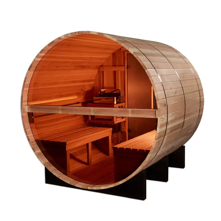 Golden Designs Zurich 4-Person Barrel Sauna product image