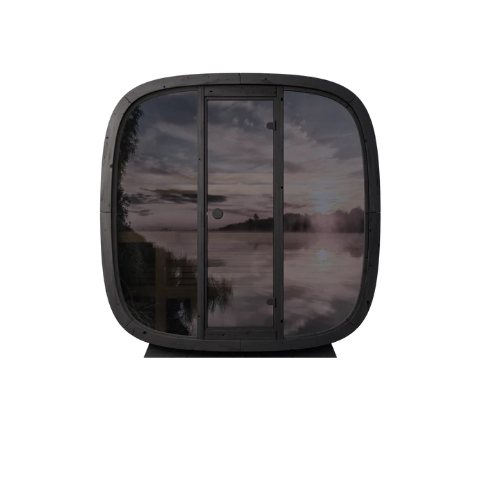 Leil Black Cube Classic 4-Person Outdoor Sauna product image